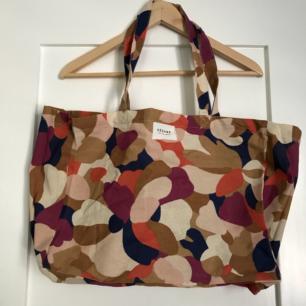 Sezane multicolored tote bag